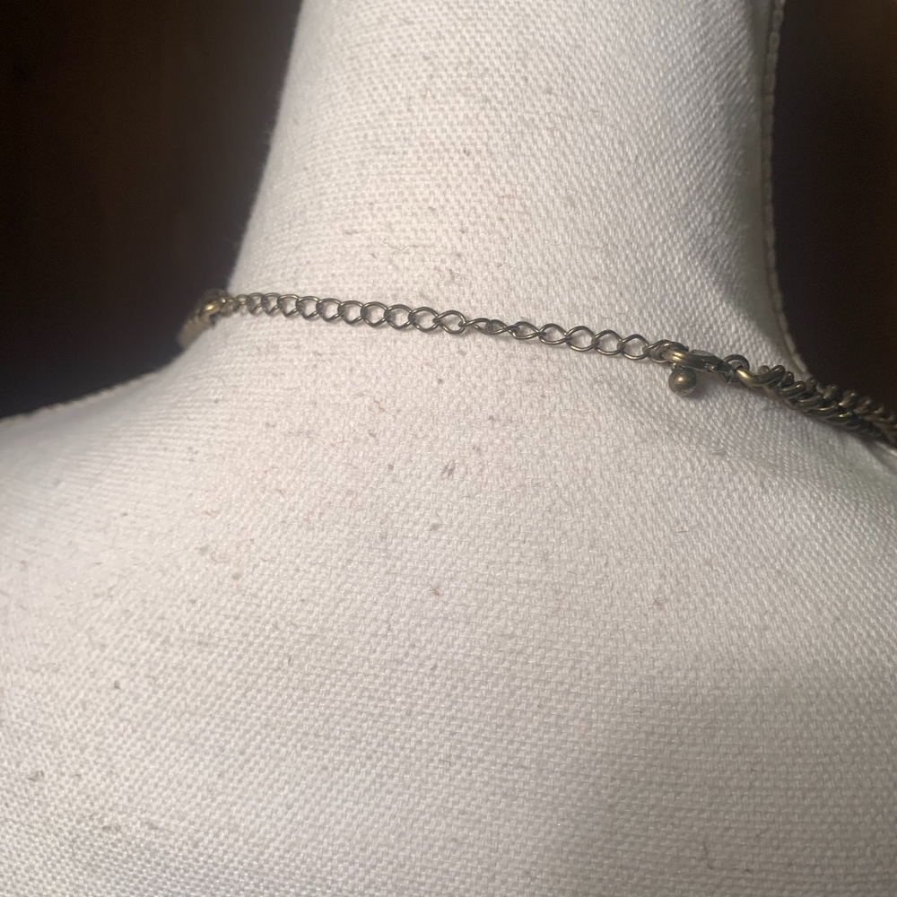 multi stone/gem statement necklace - Picture 3 of 4